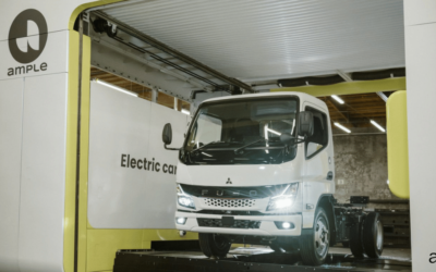 Ample Empowers Mitsubishi Fuso’s Electric Trucks with Revolutionary Battery Swapping Tech