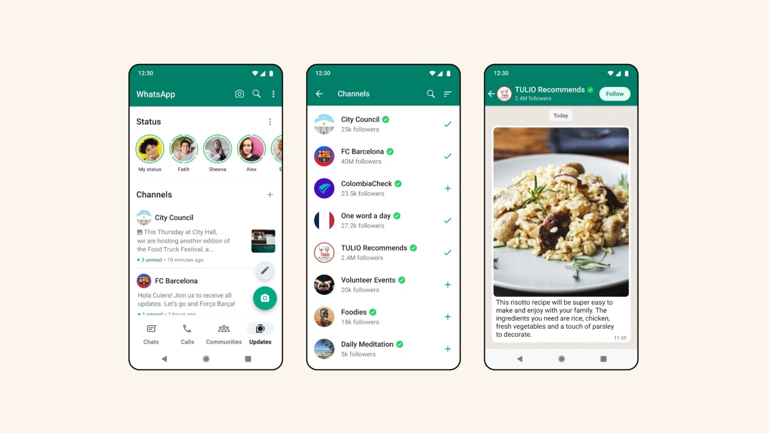 WhatsApp’s Channels feature allows users to follow organizations and people from within the app
