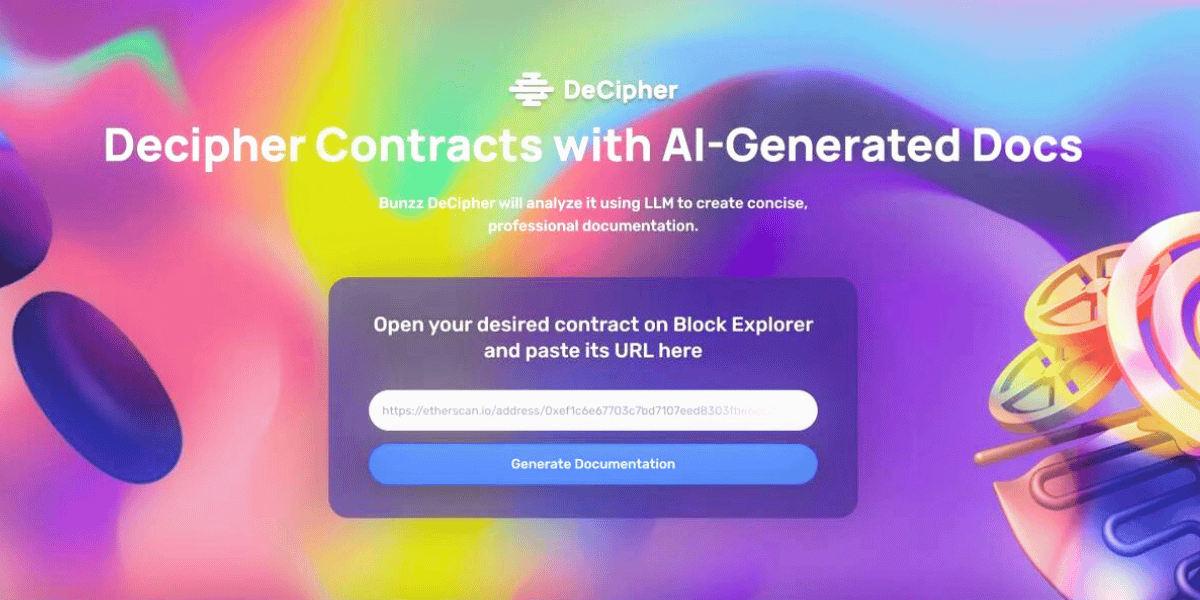 DeCipher: Smart Contract Documentation for Web3