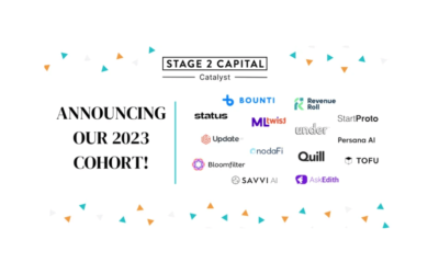 Stage 2 Capital Announces 15 New B2B Startup Companies