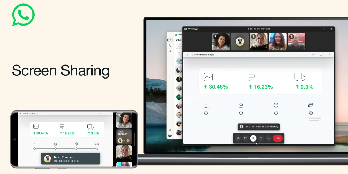 WhatsApp Unfolds a New Screen Sharing Update During Video Calls 