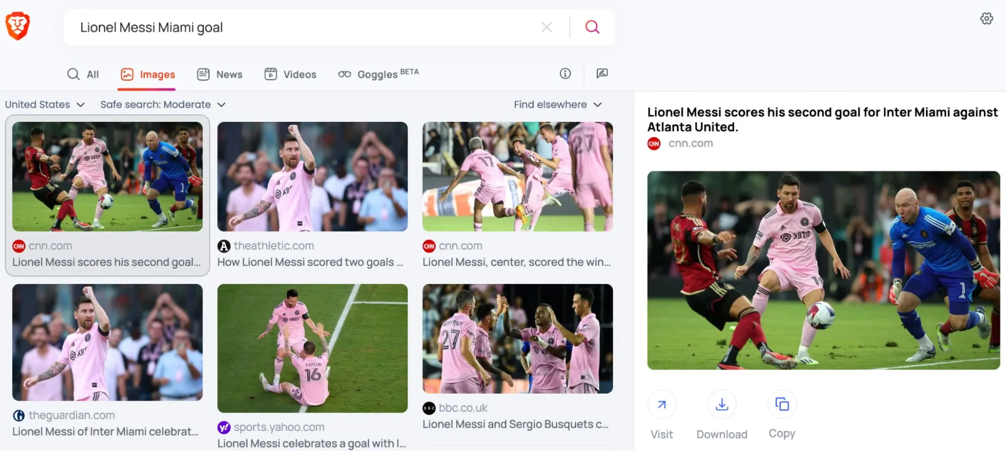 Brave Finally Launches the "Image and Video Search" Feature