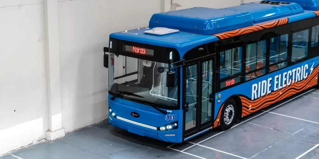 Roam reveals new EV bus for Kenya's mass transit